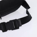 BURBERRY Nova Check Waist bag Nylon Beige Silver Auth gh918-7