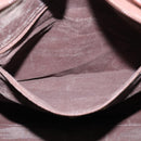 Burberrys Nova Check Boston Bag PVC Beige Gold Auth gh919-19