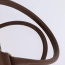 Burberrys Nova Check Boston Bag PVC Beige Gold Auth gh919-8