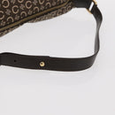 CELINE C Macadam Canvas Hand Bag Brown Gold Auth gh920-7