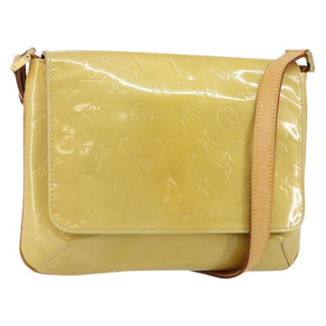 LOUIS VUITTON Monogram Vernis Thompson Street Bag Beige M91301 LV Auth gh928