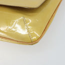 LOUIS VUITTON Monogram Vernis Thompson Street Bag Beige M91301 LV Auth gh928-14