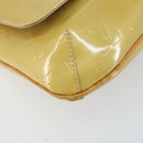 LOUIS VUITTON Monogram Vernis Thompson Street Bag Beige M91301 LV Auth gh928-9