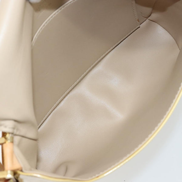 LOUIS VUITTON Monogram Vernis Thompson Street Bag Beige M91301 LV Auth gh928