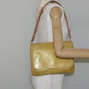 LOUIS VUITTON Monogram Vernis Thompson Street Bag Beige M91301 LV Auth gh928-21