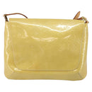 LOUIS VUITTON Monogram Vernis Thompson Street Bag Beige M91301 LV Auth gh928-2