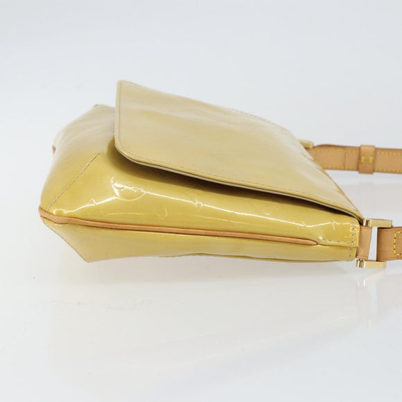 LOUIS VUITTON Monogram Vernis Thompson Street Bag Beige M91301 LV Auth gh928