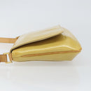 LOUIS VUITTON Monogram Vernis Thompson Street Bag Beige M91301 LV Auth gh928-4