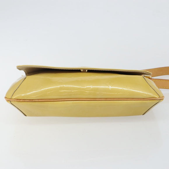 LOUIS VUITTON Monogram Vernis Thompson Street Bag Beige M91301 LV Auth gh928