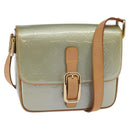 LOUIS VUITTON Monogram Vernis Christie GM Shoulder Bag Gris M91148 Auth gh929-1