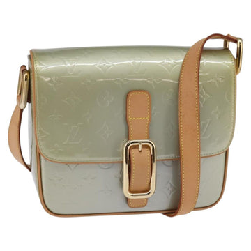 LOUIS VUITTON Monogram Vernis Christie GM Shoulder Bag Gris M91148 Auth gh929