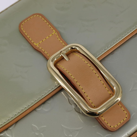 LOUIS VUITTON Monogram Vernis Christie GM Shoulder Bag Gris M91148 Auth gh929