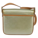 LOUIS VUITTON Monogram Vernis Christie GM Shoulder Bag Gris M91148 Auth gh929-2