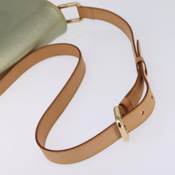 LOUIS VUITTON Monogram Vernis Christie GM Shoulder Bag Gris M91148 Auth gh929