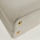 LOUIS VUITTON Capusine BB Bag Taurillon Leather 2way White M55832 LV Auth gh935V-19
