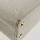 LOUIS VUITTON Capusine BB Bag Taurillon Leather 2way White M55832 LV Auth gh935V-21