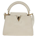 LOUIS VUITTON Capusine BB Bag Taurillon Leather 2way White M55832 LV Auth gh935V-13