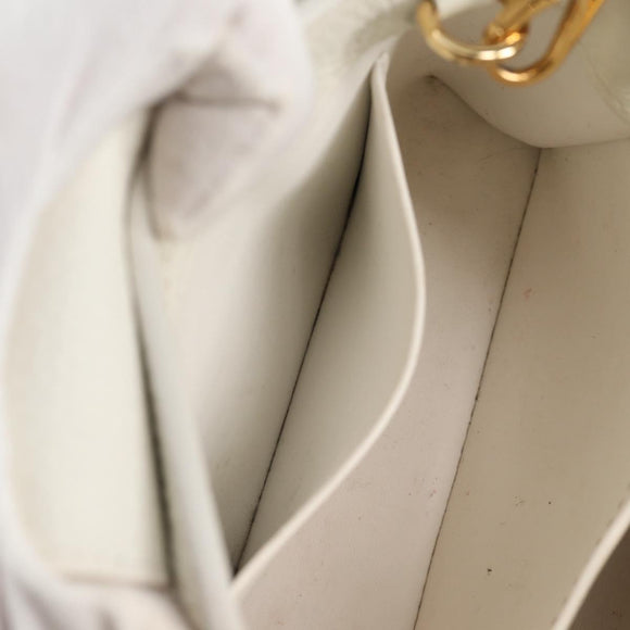 LOUIS VUITTON Capusine BB Bag Taurillon Leather 2way White M55832 LV Auth gh935V