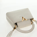 LOUIS VUITTON Capusine BB Bag Taurillon Leather 2way White M55832 LV Auth gh935V-14
