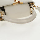 LOUIS VUITTON Capusine BB Bag Taurillon Leather 2way White M55832 LV Auth gh935V-6