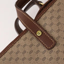 GUCCI Micro GG Supreme Garment Cover PVC Beige Gold Auth gh944-13