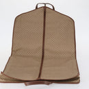 GUCCI Micro GG Supreme Garment Cover PVC Beige Gold Auth gh944-15