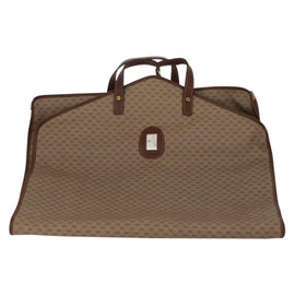 GUCCI Micro GG Supreme Garment Cover PVC Beige Gold Auth gh944 - 0