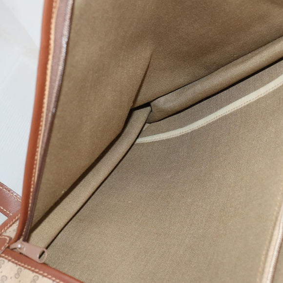 GUCCI Micro GG Supreme Garment Cover PVC Beige Gold Auth gh944