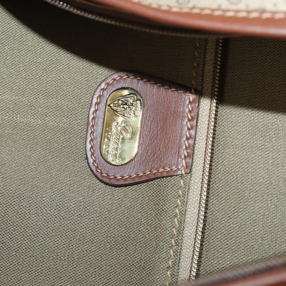 GUCCI Micro GG Supreme Garment Cover PVC Beige Gold Auth gh944