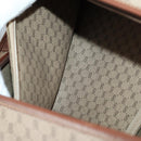 GUCCI Micro GG Supreme Garment Cover PVC Beige Gold Auth gh944-23