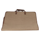 GUCCI Micro GG Supreme Garment Cover PVC Beige Gold Auth gh944-3