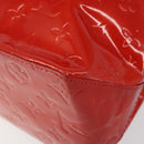 LOUIS VUITTON Monogram Vernis Reade MM Hand Bag Red Rouge M91086 LV Auth gh948-12