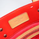 LOUIS VUITTON Monogram Vernis Reade MM Hand Bag Red Rouge M91086 LV Auth gh948-15