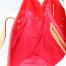 LOUIS VUITTON Monogram Vernis Reade MM Hand Bag Red Rouge M91086 LV Auth gh948-18