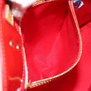 LOUIS VUITTON Monogram Vernis Reade MM Hand Bag Red Rouge M91086 LV Auth gh948-19
