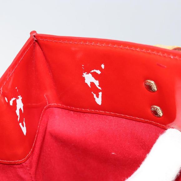 LOUIS VUITTON Monogram Vernis Reade MM Hand Bag Red Rouge M91086 LV Auth gh948