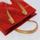 LOUIS VUITTON Monogram Vernis Reade MM Hand Bag Red Rouge M91086 LV Auth gh948-6