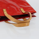 LOUIS VUITTON Monogram Vernis Reade MM Hand Bag Red Rouge M91086 LV Auth gh948-7