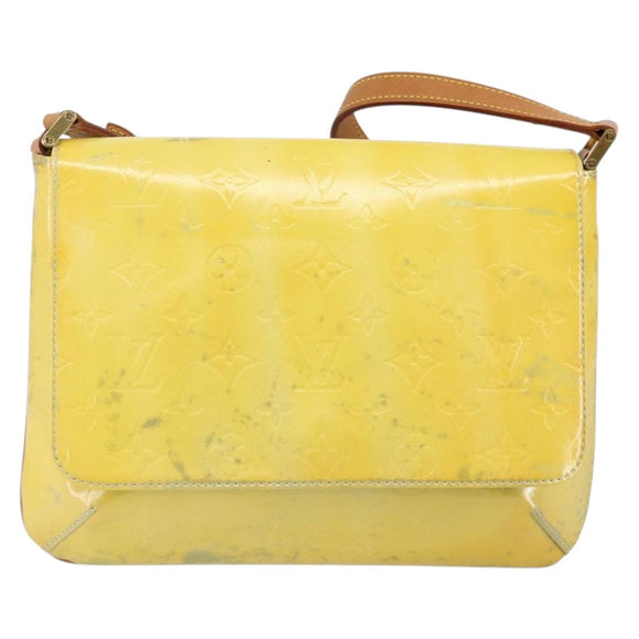 LOUIS VUITTON Monogram Vernis Thompson Street Bag Gris M91008 LV Auth gh949