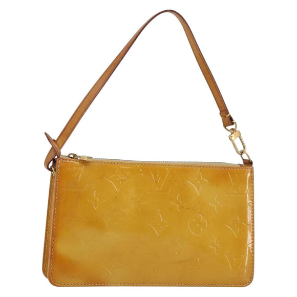 LOUIS VUITTON Monogram Vernis Lexington Pouch Beige M91010 LV Auth gh950