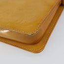 LOUIS VUITTON Monogram Vernis Lexington Pouch Beige M91010 LV Auth gh950-15