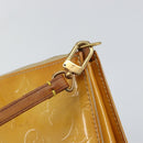 LOUIS VUITTON Monogram Vernis Lexington Pouch Beige M91010 LV Auth gh950-17