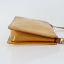 LOUIS VUITTON Monogram Vernis Lexington Pouch Beige M91010 LV Auth gh950-3