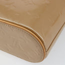 LOUIS VUITTON Vernis Stillwood Vertical Hand Bag Noisette M91364 LV Auth gh952-16