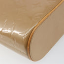 LOUIS VUITTON Vernis Stillwood Vertical Hand Bag Noisette M91364 LV Auth gh952-9