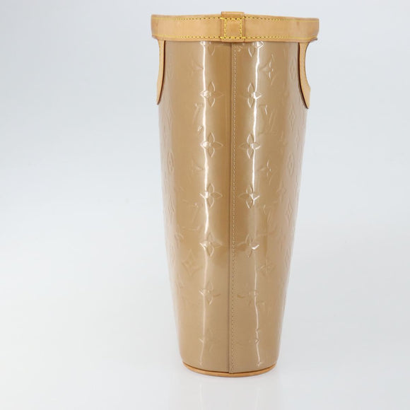 LOUIS VUITTON Vernis Stillwood Vertical Hand Bag Noisette M91364 LV Auth gh952