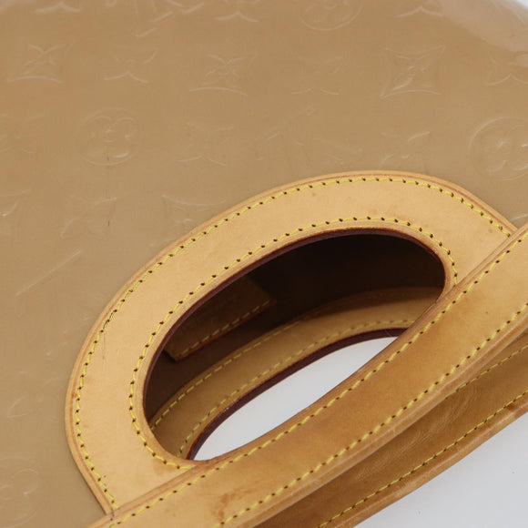 LOUIS VUITTON Vernis Stillwood Vertical Hand Bag Noisette M91364 LV Auth gh952