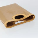 LOUIS VUITTON Vernis Stillwood Vertical Hand Bag Noisette M91364 LV Auth gh952-7