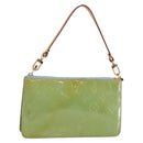 LOUIS VUITTON Monogram Vernis Lexington Pouch Baby Blue M91011 LV Auth gh953-1