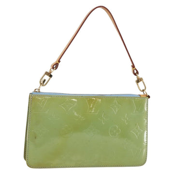 LOUIS VUITTON Monogram Vernis Lexington Pouch Baby Blue M91011 LV Auth gh953